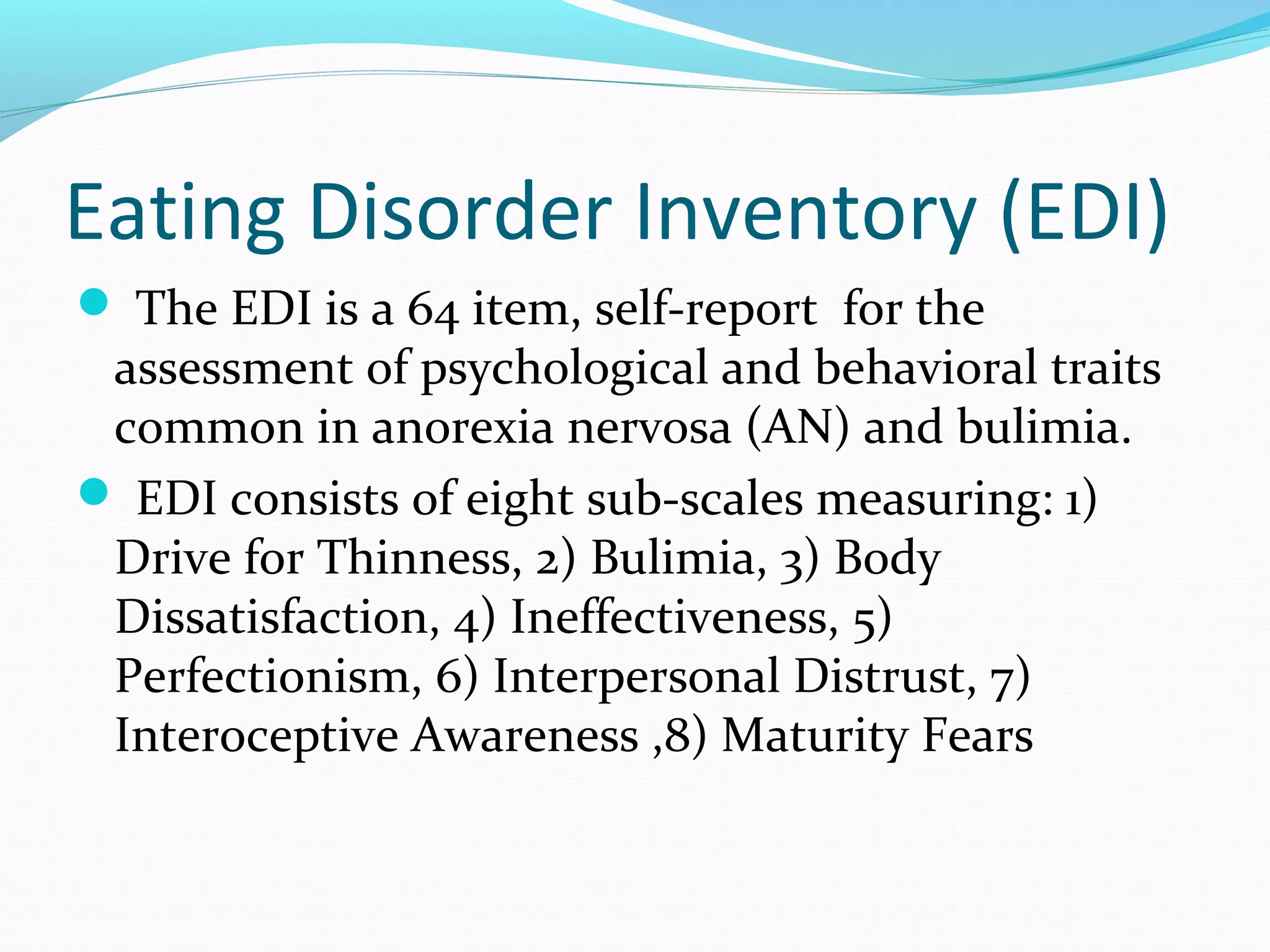 Eating disorder : symptoms, Diagnosis and treatment | PPT