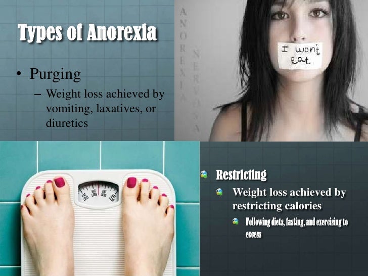 Eating disorder presentation