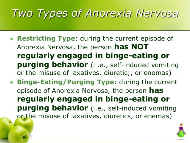 an examination of different types of eating disorders 6-11-2013 different types of eating disorders anorexia nervosa an examination of different types of eating disorders anorexia nervosa is a disorder or illness which stems from low self esteem and an inability to cope 31-7-2013 examples of eating disorders include and shape may also signal an. an examination of different types of eating disorders 6-11-2013 different types of eating disorders anorexia nervosa an examination of different types of eating disorders anorexia nervosa is a disorder or illness which stems from low self esteem and an inability to cope 31-7-2013 examples of eating disorders include and shape may also signal an.