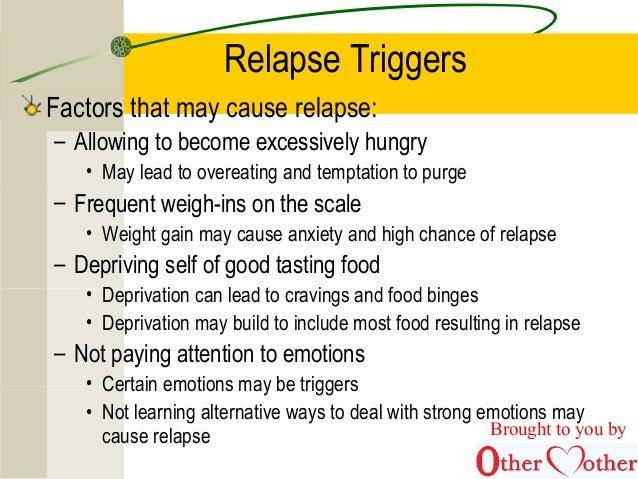 Eating Disorders 66 Relapse Triggers