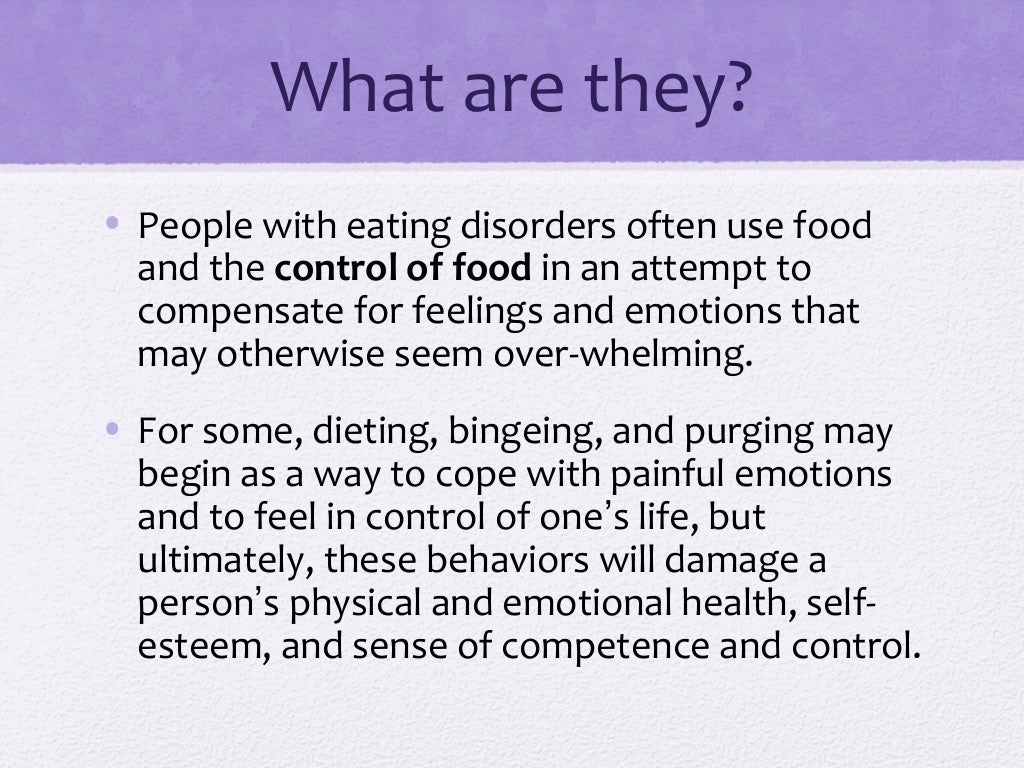 Eating disorders psychology