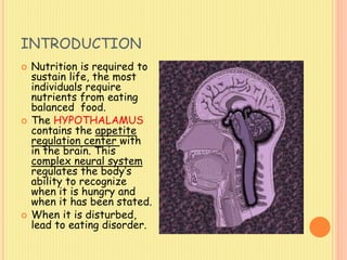 Eating disorders [ Anorexia nervosa, bulimia nervosa, beinge eating] | PPTX