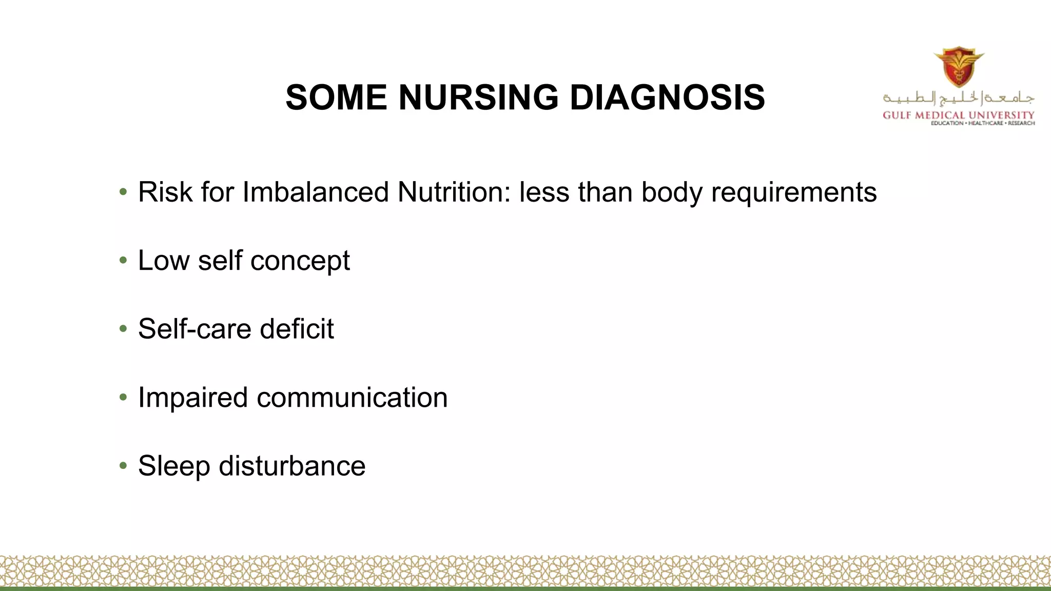 Eating disorders and nursing care | PPTX