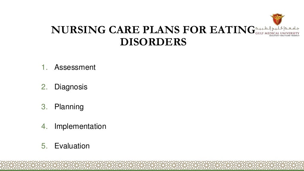 Eating disorders and nursing care