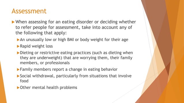 Eating Disorders Assessment: Part 1