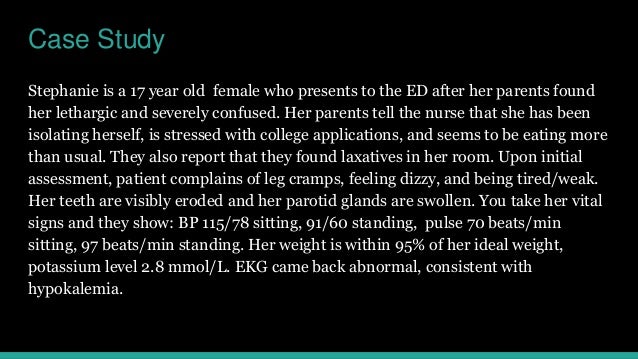 Case studies on eating disorders Case studies on eating disorders
