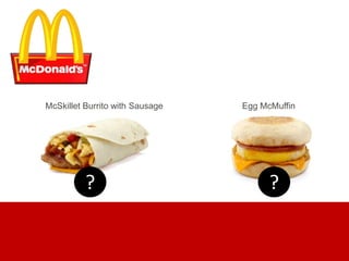 ? ?
McSkillet Burrito with Sausage Egg McMuffin
 