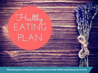 Eating Plan 
Teatoxy.com 
 