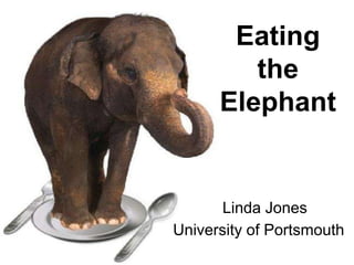 Eating
the
Elephant

Linda Jones
University of Portsmouth

 