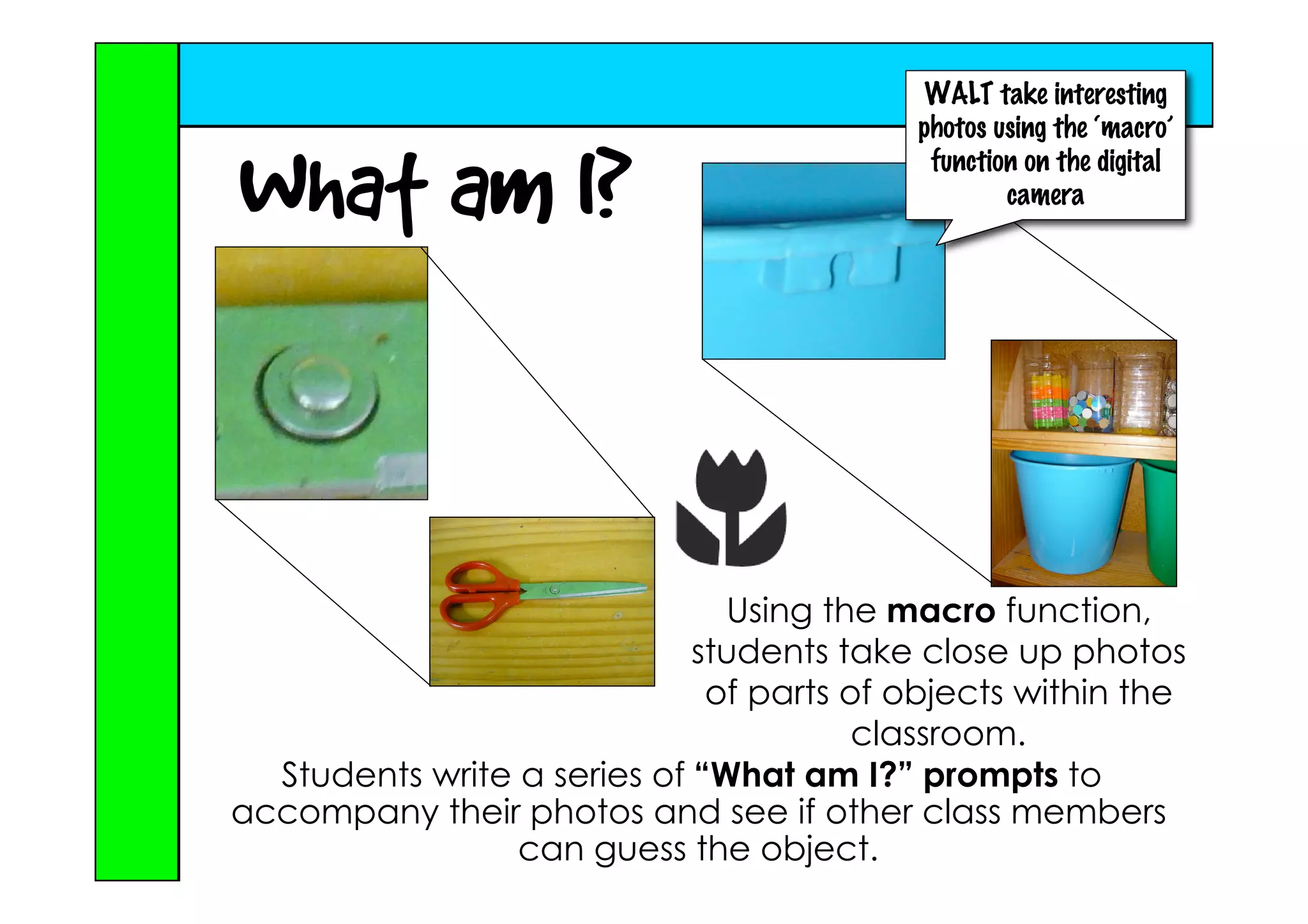Ideas For Using The Digital Camera In The Primary Classroom   Rachel Boyd