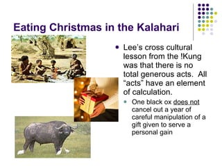 Eating Xmas In The Kalahari | PPT