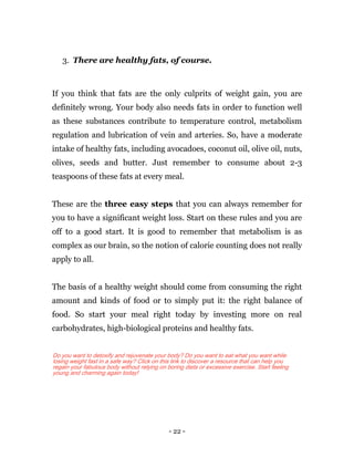 Healthy Eating  - How To Lose Weight By Eating More, Not Less