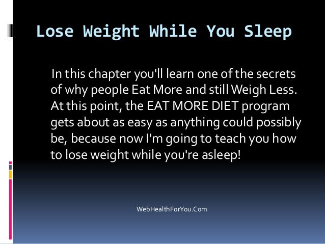 Eat More Weigh Less 9 - 