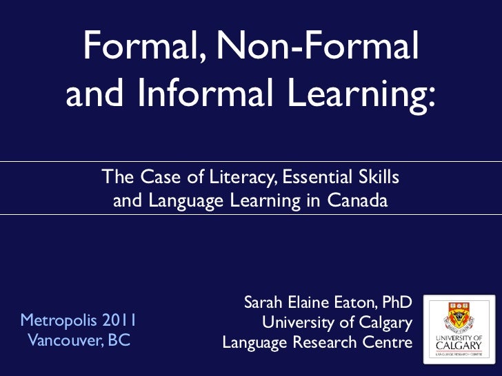 Formal Nonformal And Informal Education Essay January 2020