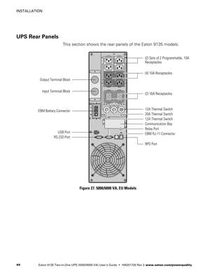 Eaton Rpo Eaton 9135 ups_users_guide | PDF