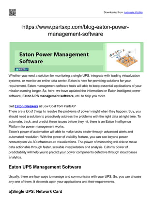 Eaton Power Management Software - PartsXP.pdf