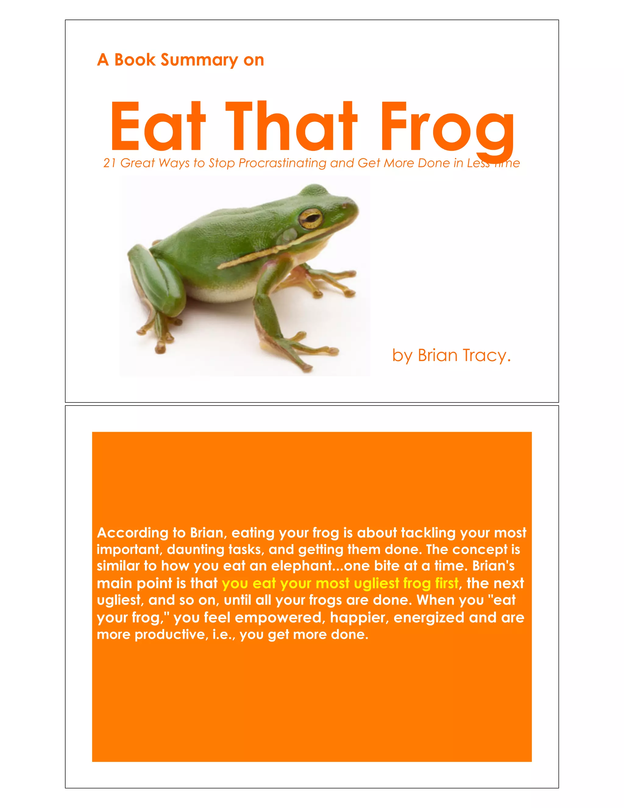 Eat that frog PDF