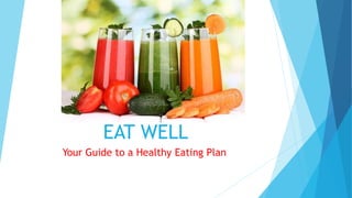 EAT WELL
Your Guide to a Healthy Eating Plan
 