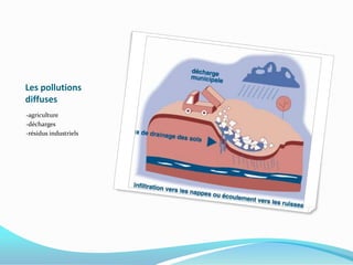 Les pollutions diffuses-agriculture-décharges-résidus industriels