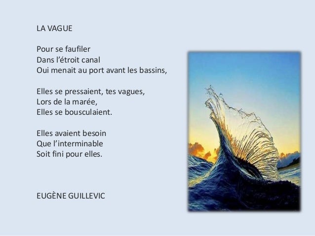 Poèmes sur le thème de l'eau