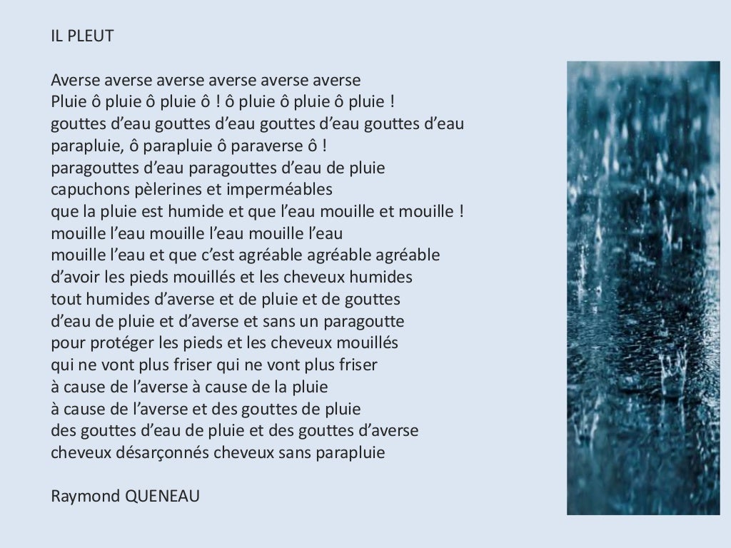 Poèmes sur le thème de l'eau