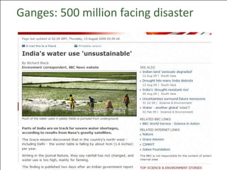 Ganges: 500 million facing disaster
 