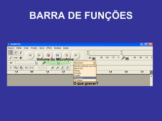 BARRA DE FUNÇÕES 
