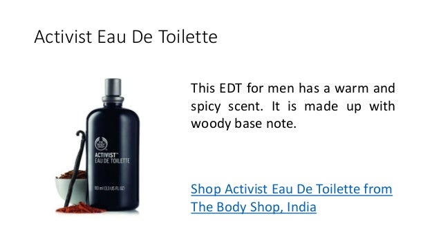 the body shop activist eau de toilette