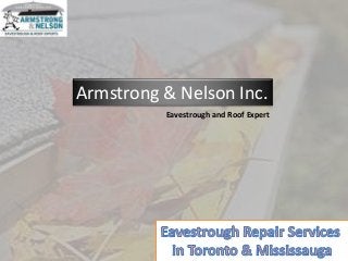 Armstrong & Nelson Inc.
Eavestrough and Roof Expert
 