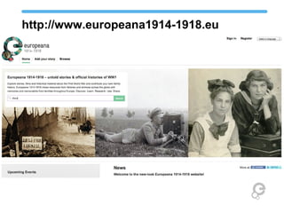 http://www.europeana1914-1918.eu
Additional sources

From the Stewart Library, Weber State University

 