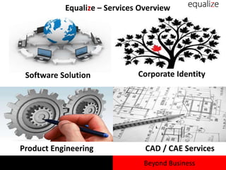 Corporate Identity
Product Engineering
Software Solution
CAD / CAE Services
Equalize – Services Overview
Beyond Business
 