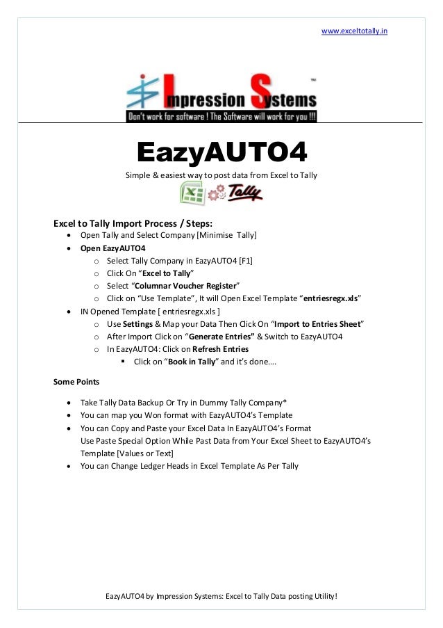 eazyauto4 how to import