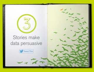 Stories make
data persuasive
Tweet This
 