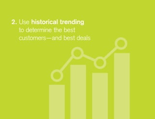 2. Use historical trending
to determine the best
customers—and best deals
 