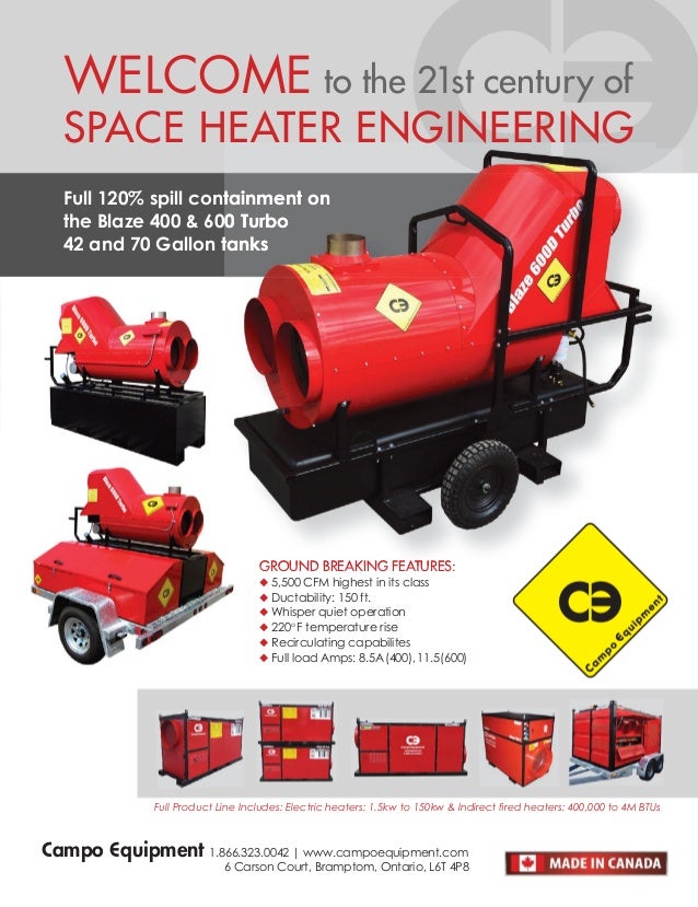 Pro Contractors Rental Article 2015 Campo Heaters