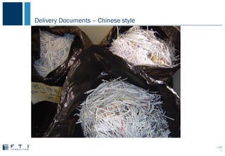 Delivery Documents – Chinese style
− 21
−
 