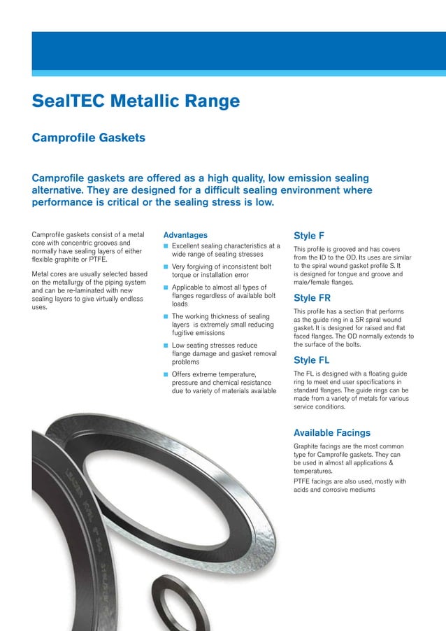 Sealtec Metallic Gaskets from ERIKS