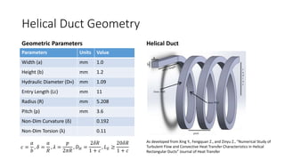 Numerical Analysis of Turbulent Momentum and Heat Transfer | PPTX