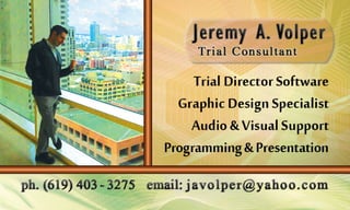 Jeremy's Business Card Side A