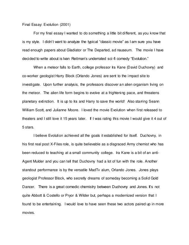 final essay evolution i believe in essays