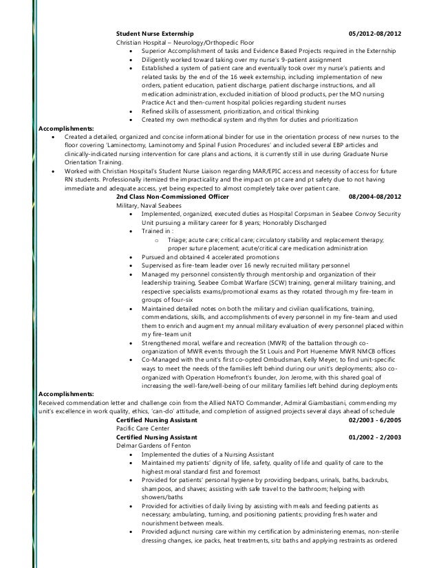 nursing resume summary examples