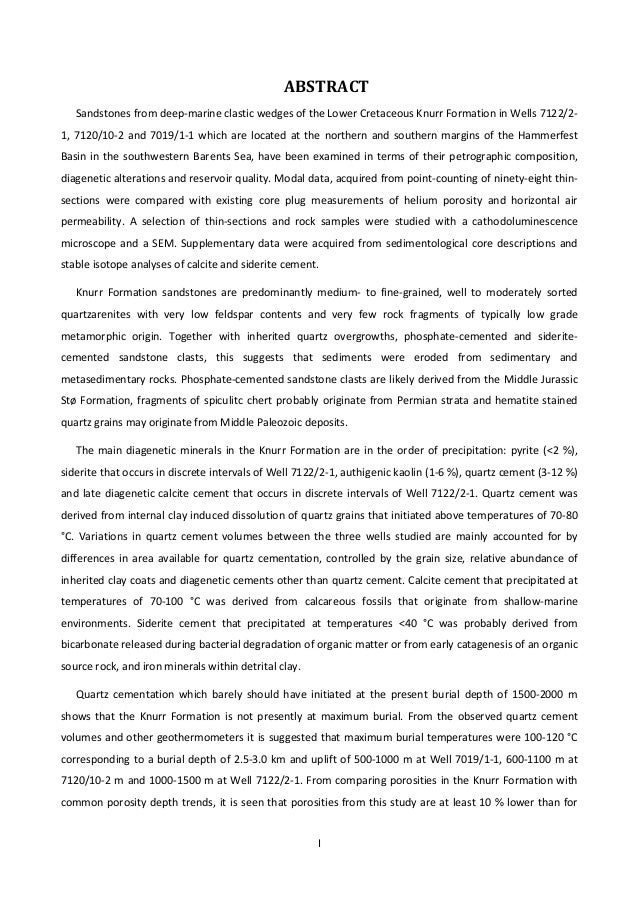 Master thesis quality management