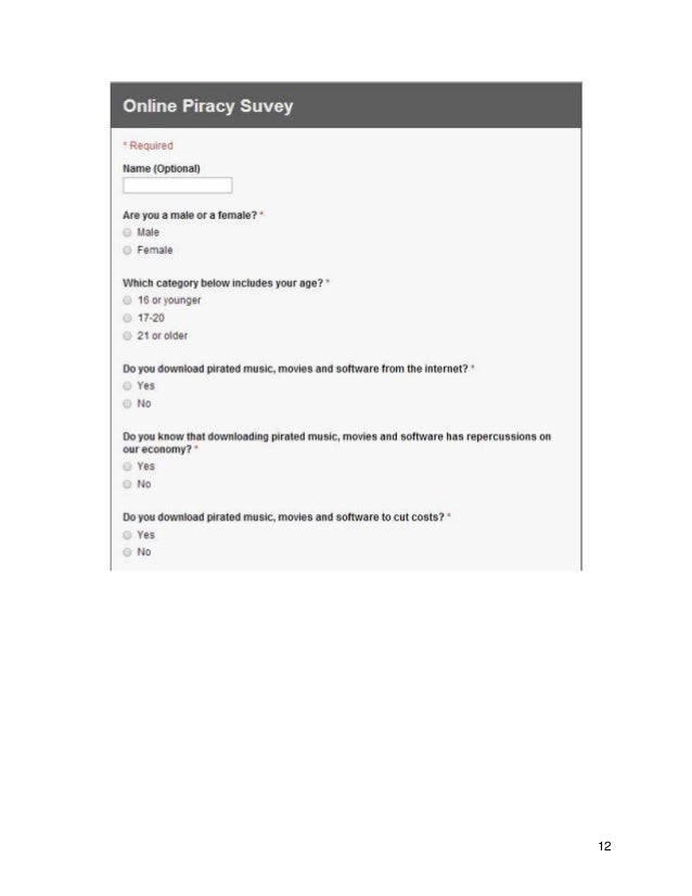 Online piracy essay