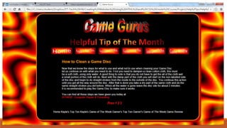 ITT Final Project for Creating Websites Using HTML_ScreenShots | PPTX