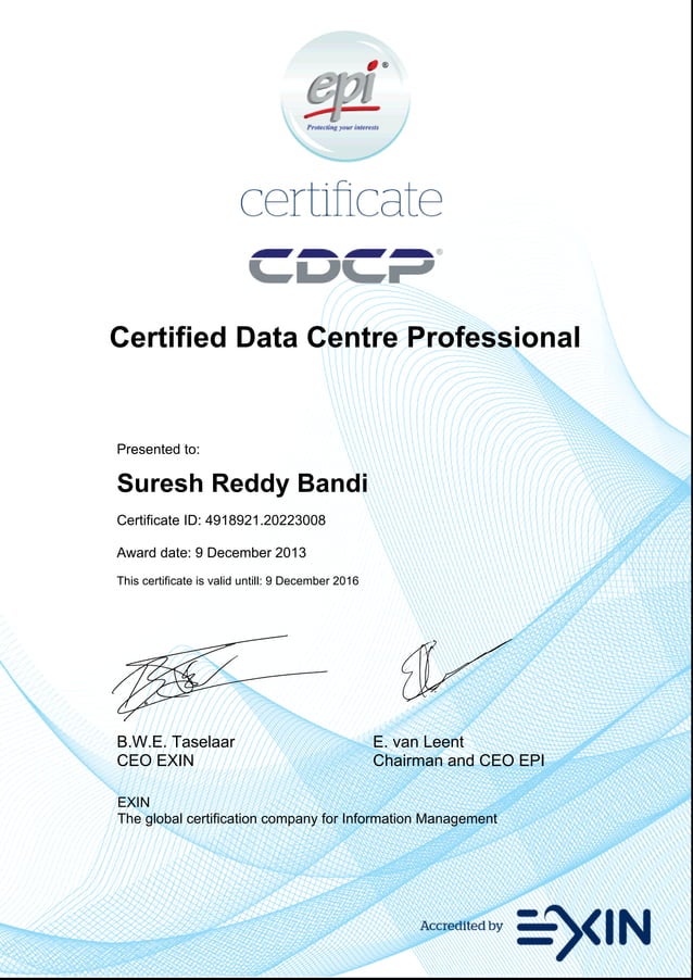 CDCP Certificate