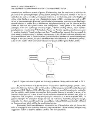 Heuristic Evaluation for Dota 2-The application of usability principles ...