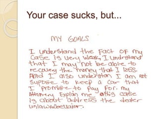 Your case sucks, but...
 