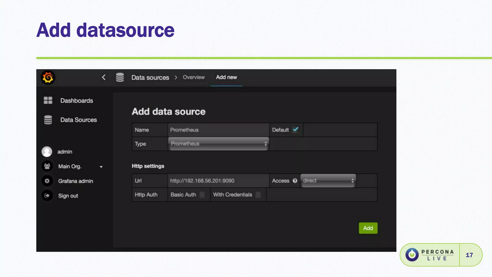 Add datasource
17
 