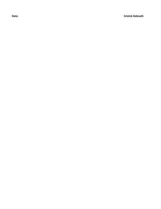 Date: Sristick Debnath
 