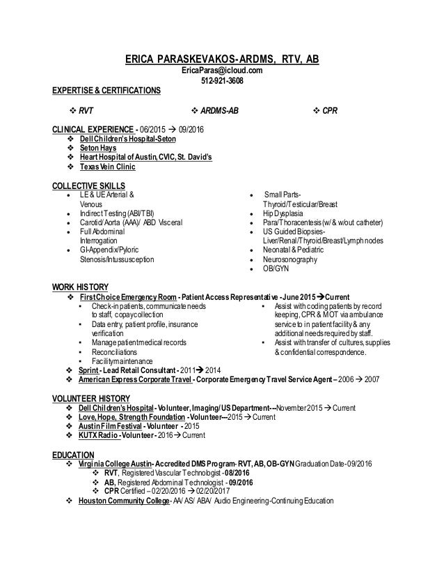 resume for patient access representative